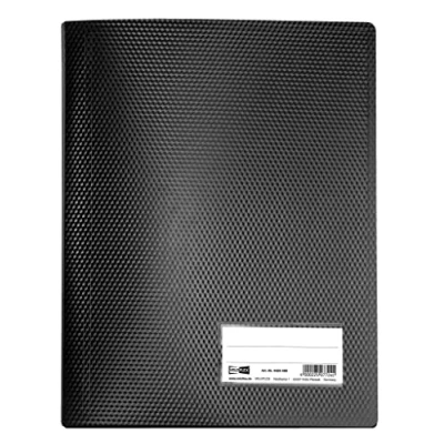 Afbeelding van VELOFLEX 4420480 Displaymap Diamond DIN A4, met 20 transparante vakken van documentbestendige PP folie, venster, zwart, presentatiemap, portfoliomap, 1 st.