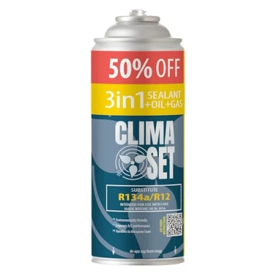 Afbeelding van 3 in 1 R134a ClimaSet navulling voor auto airconditioning, 235 g