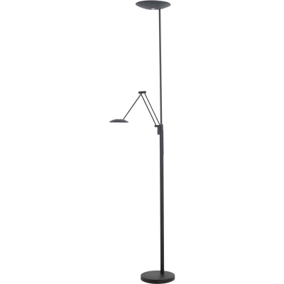 Afbeelding van Modern Functioneel Uplighter Leeslamp Zwart New Roma