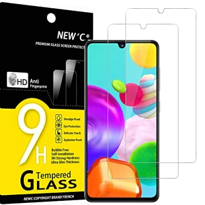 Afbeelding van NEW&#039;C 2 Stuks, Screen Protector voor Samsung Galaxy A41, Gehard Glass Schermbeschermer Film 0.33 mm ultra transparant, resistent