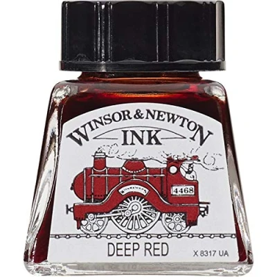 Afbeelding van Winsor &amp; Newton Drawing Ink Deep Red 14ml