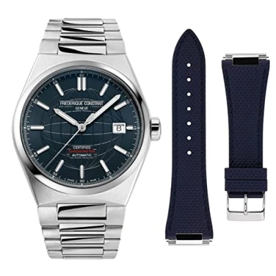 Afbeelding van Frédérique Constant Highlife Automatic Cosc FC 303BL3NH6B Horloge Staal Zilverkleurig Ø 39 mm