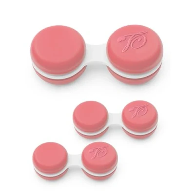 Afbeelding van Sports World Vision Macaroon Contactlens Opberg/Inweeketui Roze 3 Stuks