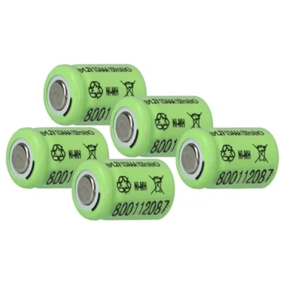 Afbeelding van vhbw 5 x batterijcel vervanging voor 1/3AAA modelbouw (150mAh, 1,2V, NiMH)