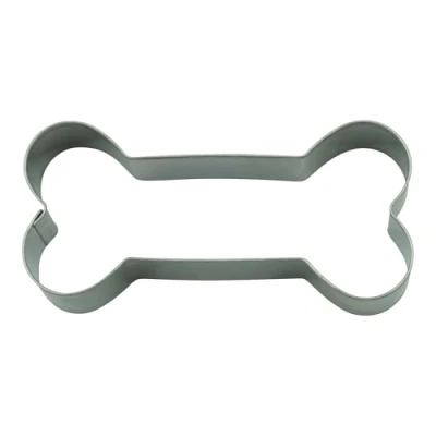 Afbeelding van BekkiB Uitsteekvorm &quot;botten&quot; ca. 8 x 3,6 cm van roestvrij staal voor hondenkoekjes of lekkernijen Uitsteekvormpjes bakken en knutselen 3470