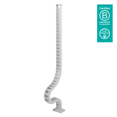 Afbeelding van Dataflex Addit kabelgeleider zit sta 130 cm ? bureau 470 Wit