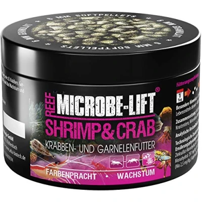 Afbeelding van MICROBE LIFT Shrimp &amp; Crab granulaatvoer, garnalen en krabbenvoer voor elk zeewateraquarium, 150 ml / 50 g