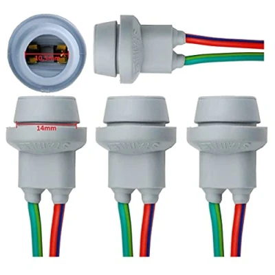 Afbeelding van L &amp; P B570 4 stuks T10 W5W W2,1 x 9,5D rubberen fitting lampen lamphouder glazen sokkel voor gloeilampen