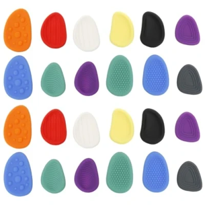 Afbeelding van 24 stuks Toys Stones, sensorisch speelgoed, emotioneel rustgevend autisme, hulpmiddel voor volwassenen, kinderen en scholieren, stressvermindering