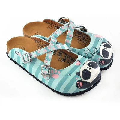 Afbeelding van Goby Panda Clogs Handgemaakt Premium Kwaliteit Maat 40