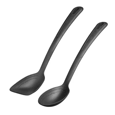 Afbeelding van Groente en pannenlepelset, 2 delig, met interne schaal: 15, 30 45 ml, kunststof, gentle, zwart, 286122E6