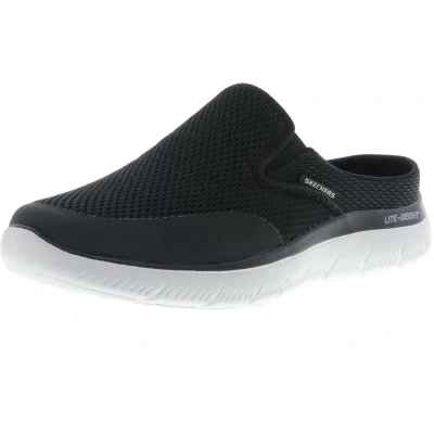 Afbeelding van Skechers Sport Summits Clogs, Heren, Maat: 47.5, Schwarz Textiel