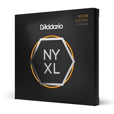 Afbeelding van D&#039;Addario NYXL 10 59 Carbon Steel Alloy 7 string Elektrische gitaarsnaren