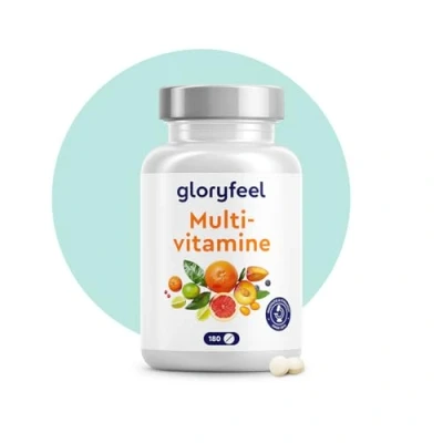 Afbeelding van Multivitamine + mineralen Alle belangrijke A Z vitaminen &amp; in hoge dosering een complex Levering voor half jaar 180 kleine, gemakkelijk te slikken tabletten