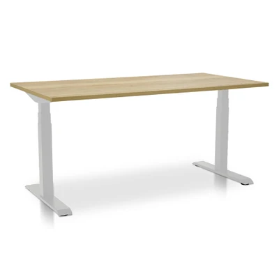 Afbeelding van MRC PRO elektrisch ARBO zit sta bureau 140x80 cm robuust eiken