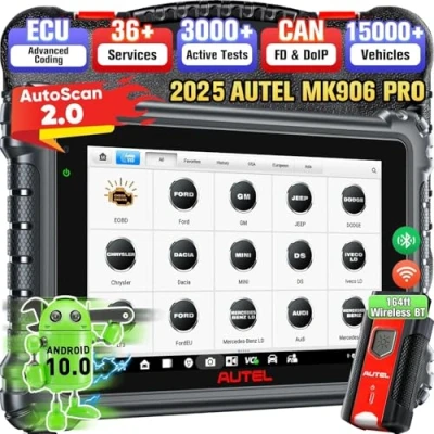 Afbeelding van Autel MaxiCOM MK906 Pro Car Diagnostic Tool, 2023 Nieuwste, Android 10.0, ECU Codering, Bidirectioneel, 36+ Services, Meertalige versie. van MS906 Pro/MS906BT, Ondersteuning DoIP/KAN FD