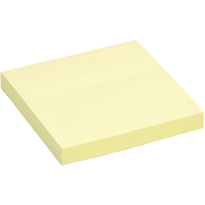 Afbeelding van Memoblok quantore 76x76mm geel Omdoos a 6 stuk x 100 vel stuks