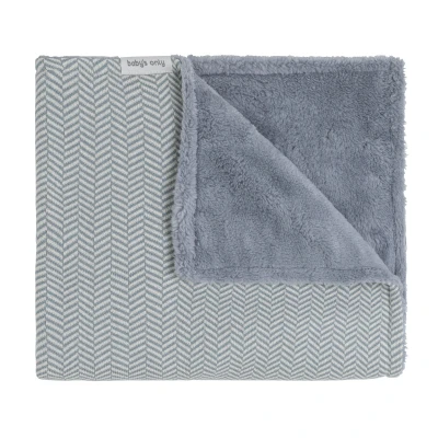 Afbeelding van Baby&#039;s Only Deken Wieg Dawn Nordic Blue/Ecru