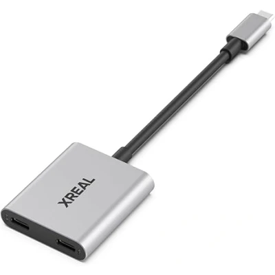 Afbeelding van XREAL Hub, Power and Play Adapter, your AR glasses while Charging source device, like Steam Deck, ROG Ally, Switch or Android phone, Support 45W Fast 120Hz