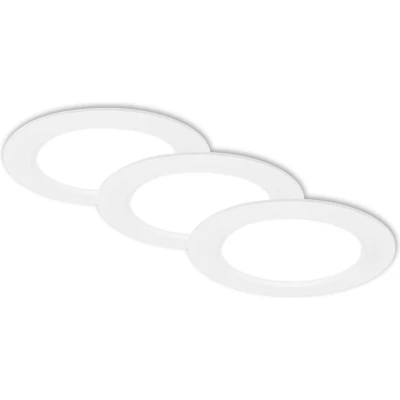 Afbeelding van Briloner Jeft Set van 3 LED inbouwspots 230V 7993036 Vlak 12 cm diameter Neutraal Wit licht Ø12 x 2,8