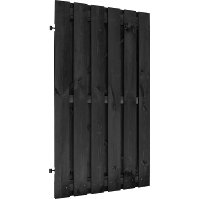Afbeelding van Intergard Tuinpoort op poortframe zwart verstelbaar incl. dag en nachtslot 100x180cm