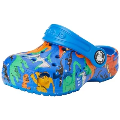 Afbeelding van Crocs Unisex Kid&#039;s Baya Clog T, Bedrukt Bright Cobalt, 4 UK Child