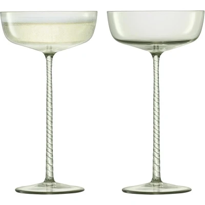 Afbeelding van Champagneglas L.S.A. Champagne Groen 190 ml (2 Delig)