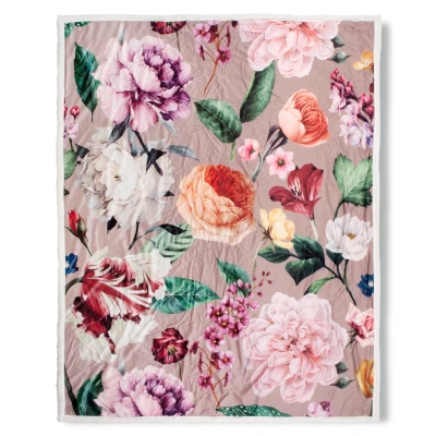 Afbeelding van Descanso Plaid Fiori met omslagzoom, knuffeldeken