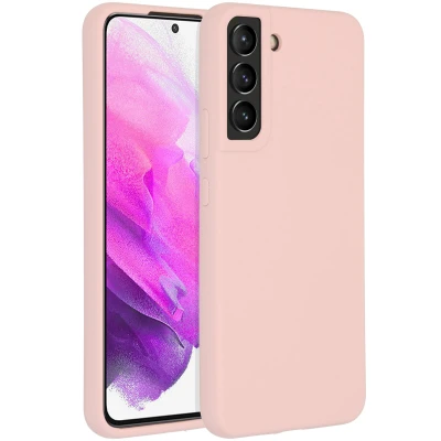 Afbeelding van Samsung Galaxy S22 Plus Hoesje Siliconen en TPU (zacht) Accezz Softcase/Backcover Roze Telefoonhoesje