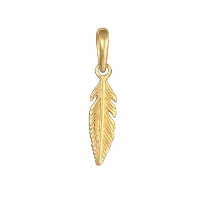 Afbeelding van Elli Feder Engelsfeder BOHO Festival Hanger goldcoloured, Dames, Maat: One Size, Gold coloured