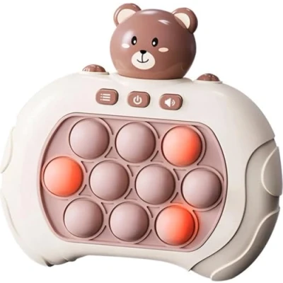 Afbeelding van Beer V3 Quick Push Pop It Spel Game Controller Fidget Toy Montessori Speelgoed Anti Stress Inclusief Licht en Geluidseffecten