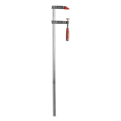 Afbeelding van kwb Professionele schroefklem met 2 componentengreep 120x1000, spanbreedte 1000 mm, spandiepte 120 spanbekken van gehard gietijzer staal, schroeftang holle profielrail