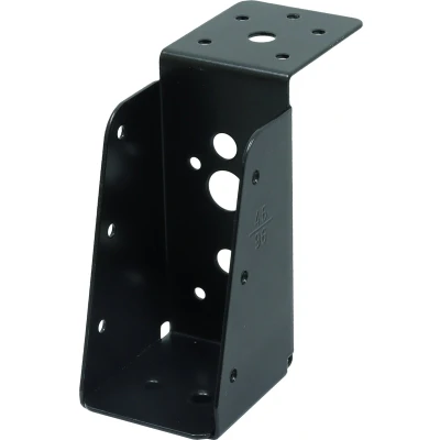 Afbeelding van Balkdrager Zwart met lip Verzinkt voor 4.5 x 9 cm Balken Per Stuk