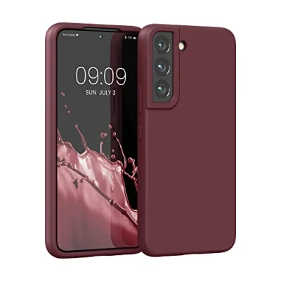 Afbeelding van kwmobile telefoonhoesje compatibel met Samsung Galaxy S22 hoesje Zachte case voor smartphone Back cover in wijnrood