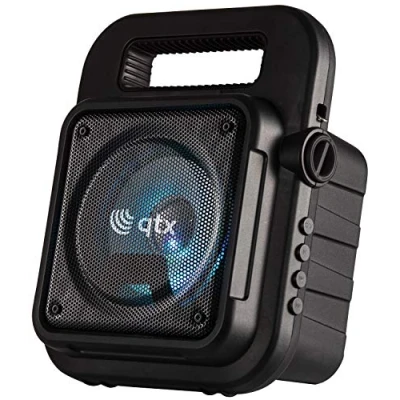 Afbeelding van QTX EFFECT portable Stand Alone Bluetooth Sound Box USB/FM/AUX en verlichting