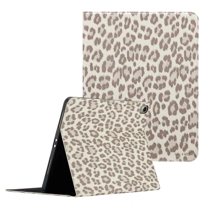 Afbeelding van Apple iPad Air 11 inch (2025) M3 Hoes: Selencia Sabi Tablethoes Bookcase Soft Ivory Kunstleder Tablet Hoezen