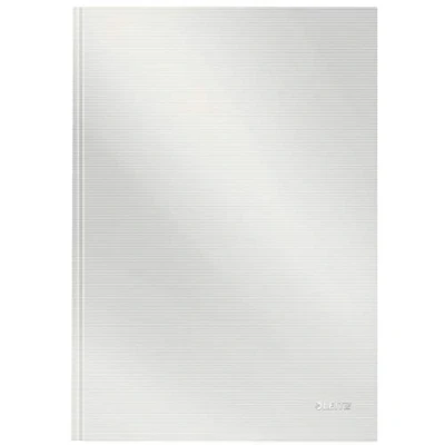 Afbeelding van Leitz A4 notitieboek met harde kaft, gelinieerd, 90 g/m² ivoorpapier, effen bereik, wit, 80 vellen