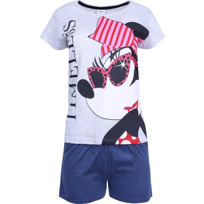 Afbeelding van Grijs donkerblauw damespyjama Minnie Disney