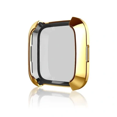 Afbeelding van Fitbit Versa 1 soft TPU case (volledig beschermd) Goud