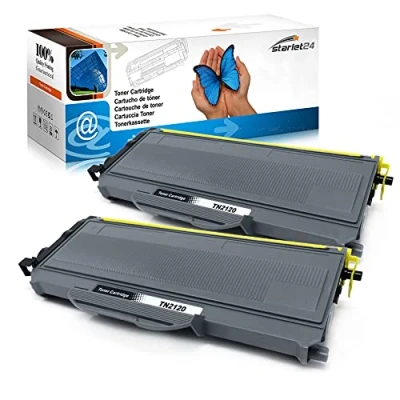 Afbeelding van 2 x compatibele toner, vervangt voor Brother TN 2120, DCP 7030, 7040, 7045N, HL 2140, 2150N, 2170W, 2170N, MFC 7320, 7320W, 7340, 7440N, 7440W, 7840W
