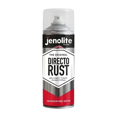 Afbeelding van JENOLITE Directorust Satijnverf KARZOON ROOD Multi oppervlak Hout, metaal, kunststof, keramiek en verroeste oppervlakken 400 ml RAL 3027