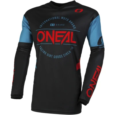 Afbeelding van Oneal Element Brand Motorcross Jersey, zwart blauw, afmeting M voor man