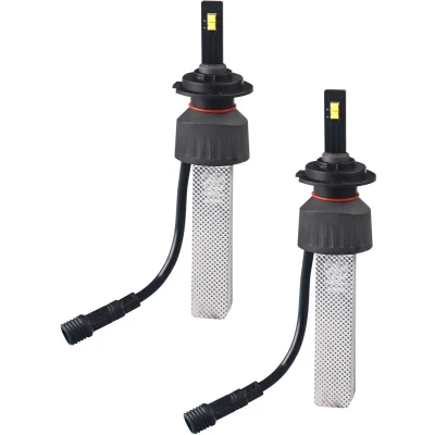 Afbeelding van H7 koplamp set daglichtwit 5700K 40 Watt &amp; 5200 Lm/stuk 12V 24V DC passieve koeling