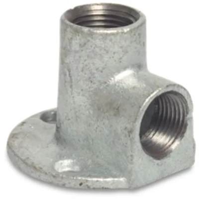 Afbeelding van Mega Nr. 471 Muurplaat 90 gietijzer verzinkt 1/2 inch binnendraad