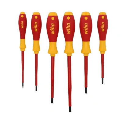 Afbeelding van Wiha Schroevendraaierset SoftFinish electric sleufkop, Phillips 6 deli