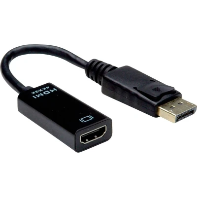 Afbeelding van Value 12.99.3139 DisplayPort kabel / HDMI Adapterkabel stekker, A bus 0.15 m Zwart