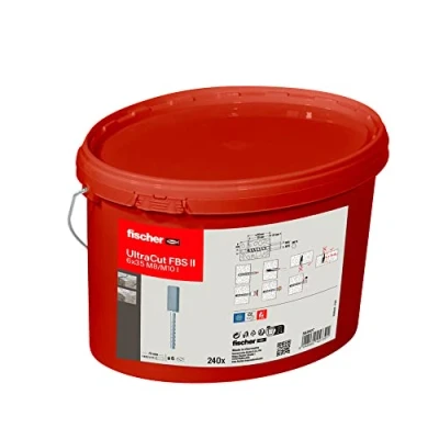 Afbeelding van Fischer 563927 UltraCut FBS II 6x35 M8/M10 I Eimer(240) Betonschroef 6 mm 73 Staal Galvanisch verzinkt 240 stuk(s)