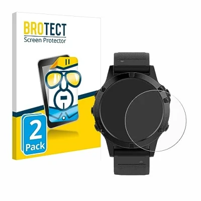Afbeelding van BROTECT Screenprotector voor Garmin fenix 5 (47 mm) / Plus Folie Beschermfolie transparant (2 Stuks)