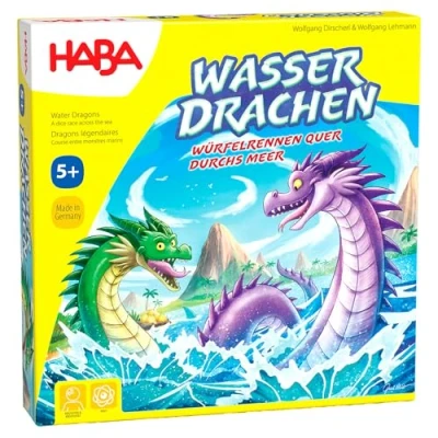 Afbeelding van HABA Wasserdrachen WÜRFELSPIEL Laufspiel Bordspellen voor kinderen, Maat: One Size, Mehrfarbig