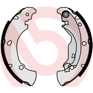 Afbeelding van Brembo Remschoen set S 23 519